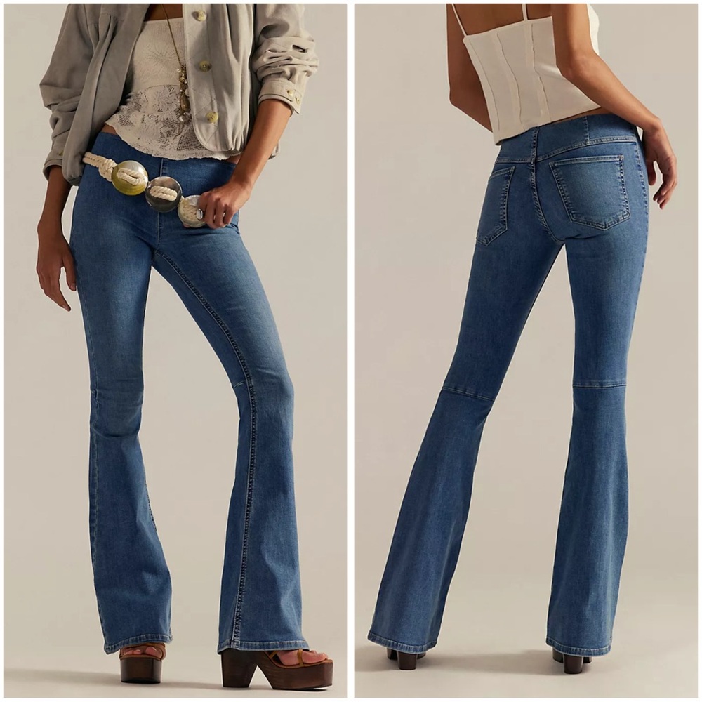 We The Free Penny Pull-On Flare Jeans size 28